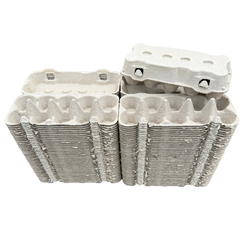 10 Cell Grey Egg Boxes