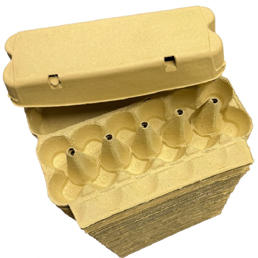 12 cell egg boxes yellow